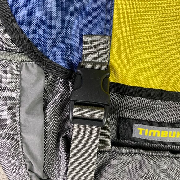 TImbuk2 Swig Urban Laptop Backpack Messenger Bag Shoulder Dust Blue Reso Yellow - Picture 3 of 11